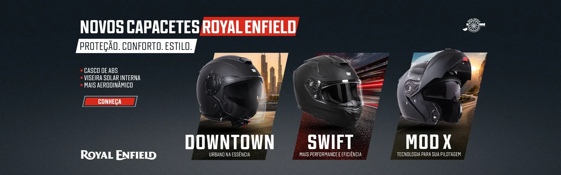 Royal Enfield - Novos Capacetes