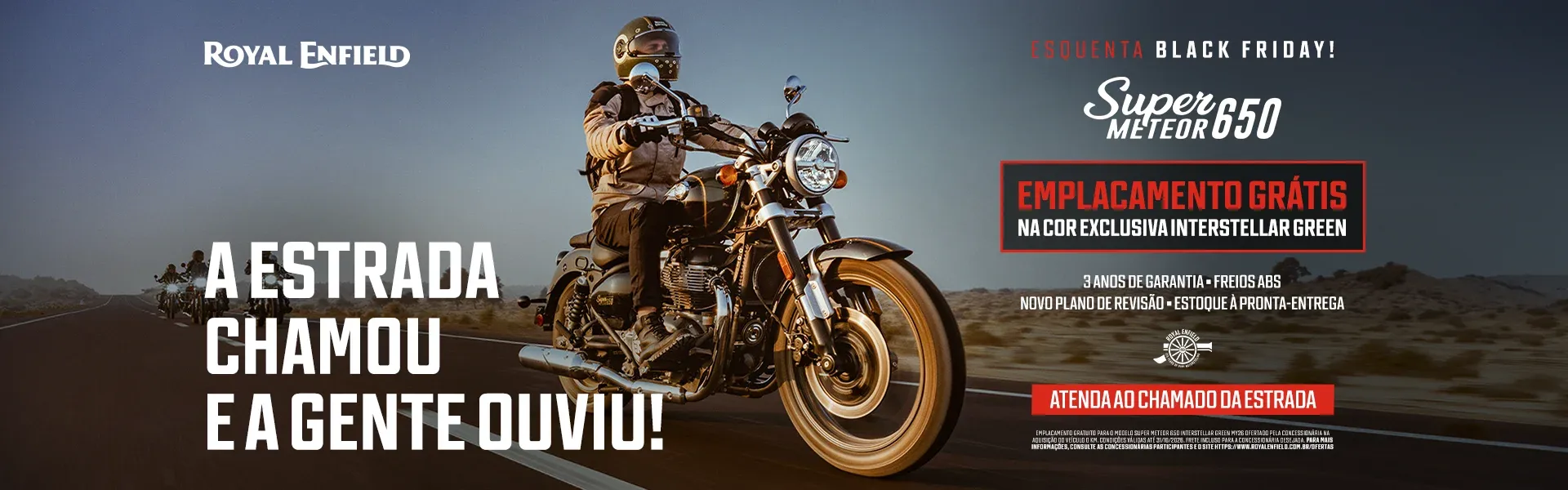 Super Meteor 650 Interestellar Green - Esquenta Black Friday!